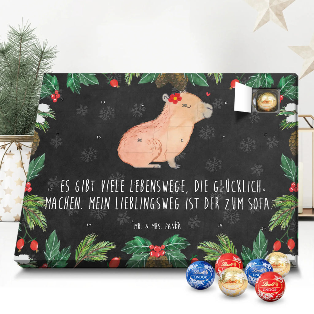 Chocolate advent calendar Capybara flower card, gift ideas, gifts, animal lover, special gifts, cute animal motives, hand drawn, small animals, good mood, cute, funny sayings