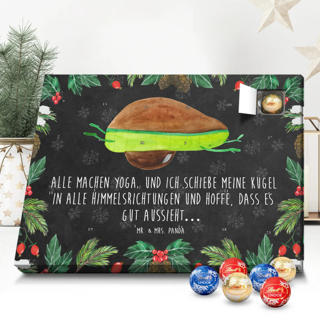 Chocolate advent calendar avocado yoga vegetables