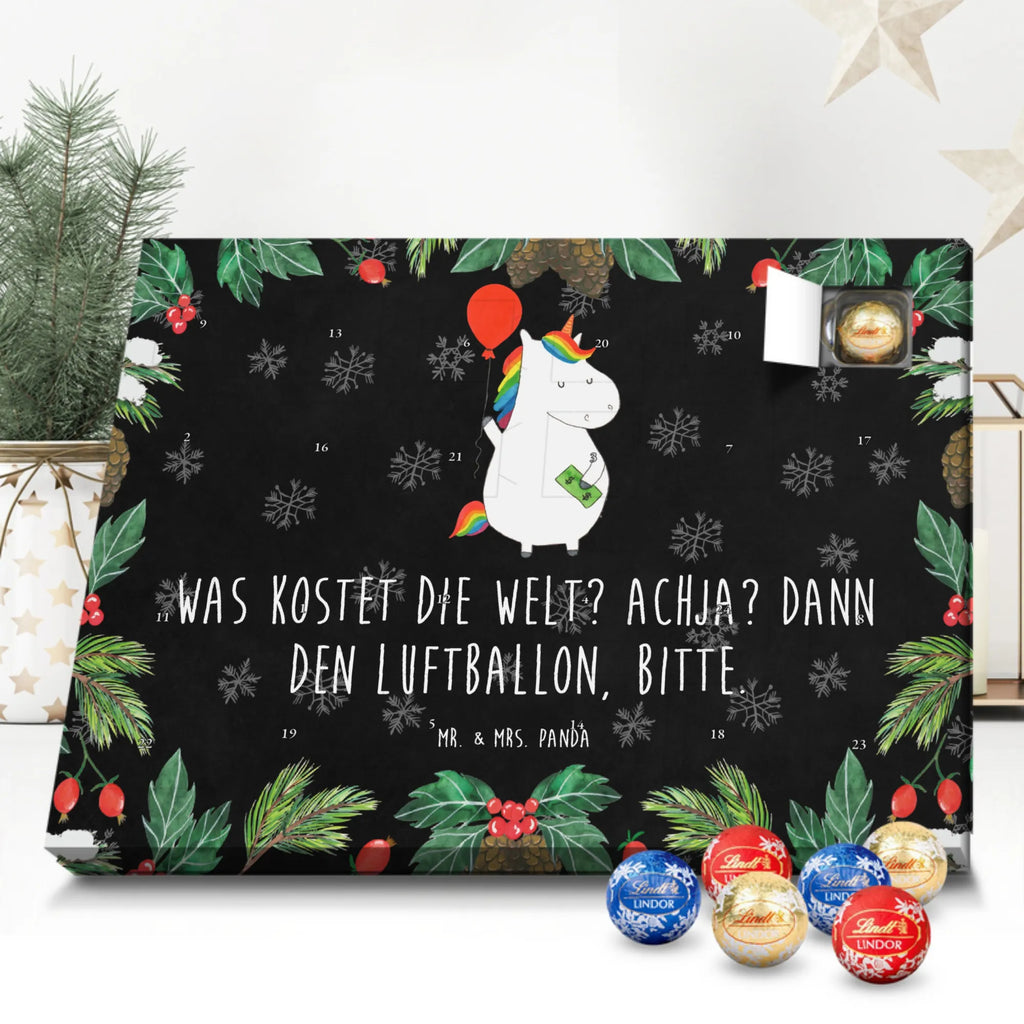 Chocolate advent calendar unicorn balloon fun, lifelong, girlfriend, balloon, joy, money, saying, gift