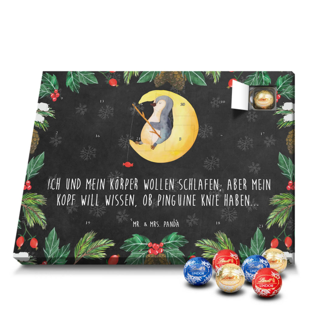 Chocolate advent calendar Penguin moon North Pole, Penguins, bedroom, night's rest, falling asleep, insomnia, guest room, sleep, penguins, saying