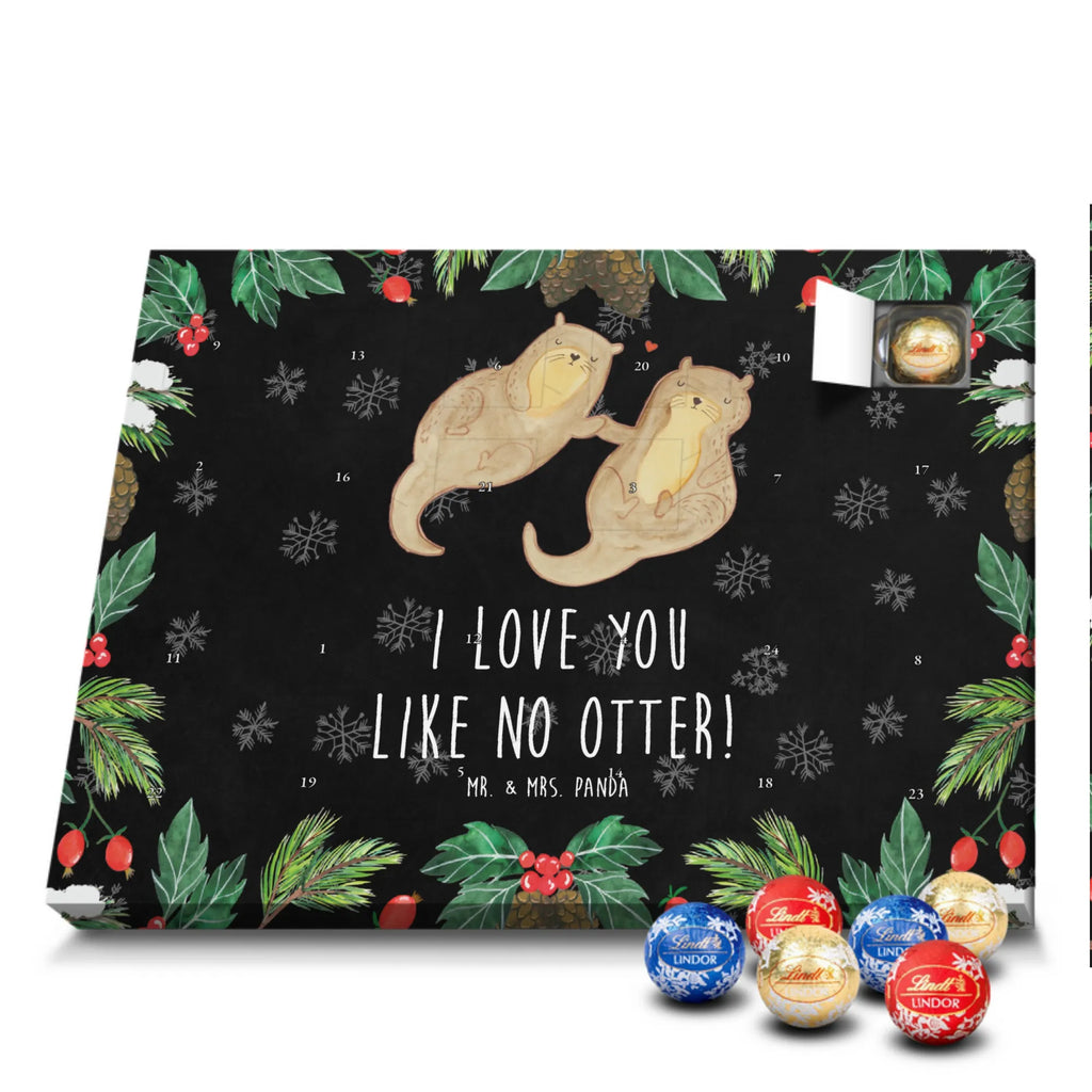 Chocolate advent calendar otter holding hands mammal, predator, gifts for people in love, gift ideas for animal lovers, animal, aquatic animal, marten, otter gifts, water mammal, water, water animal, sea otter, animal lover, European otter, baby otter, Otter Sea Otter Lake Otter