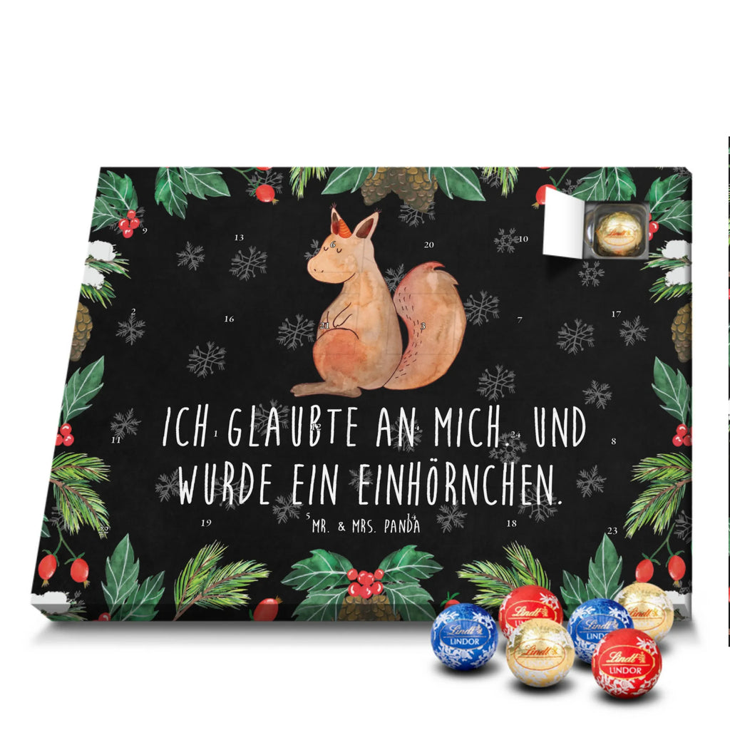 Chocolate advent calendar unicorn Believe squirrel