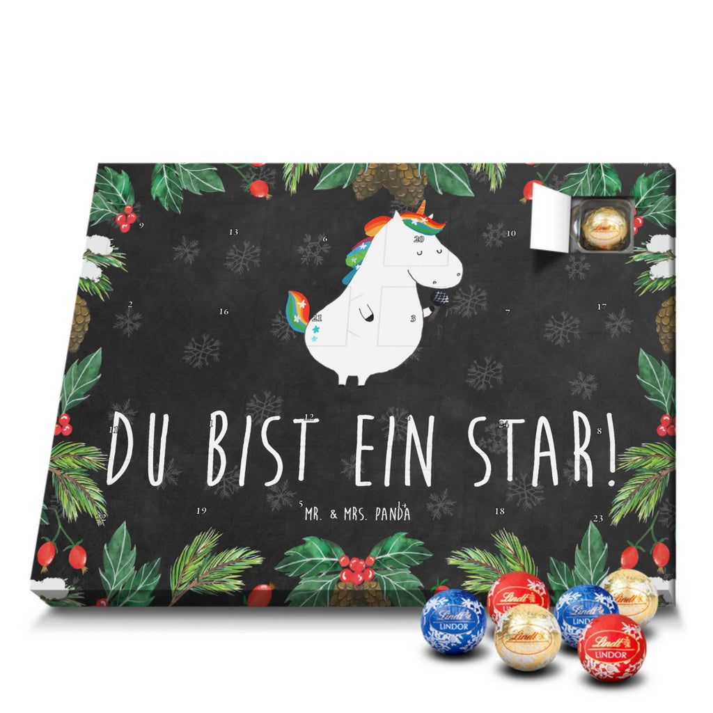 Chocolate advent calendar unicorn Singer confetti, unicorn saying, Singer gift, Singer present, Birthday, celebration