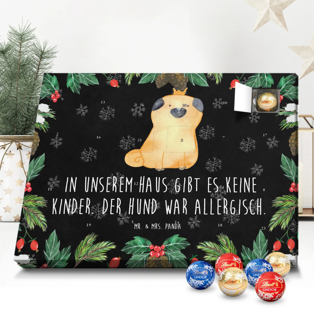 Chocolate advent calendar pug Crown mutt, dog sayings, love dogs, dog mama, funny gifts for dog owners, woof, what do you give a dog lover, dog breed, Christmas gifts for dogs, gifts for dogs, bag with dog print, love for dogs, hound, dog decorative items, childless, allergic, dog owners. Saying, Pug, house rules