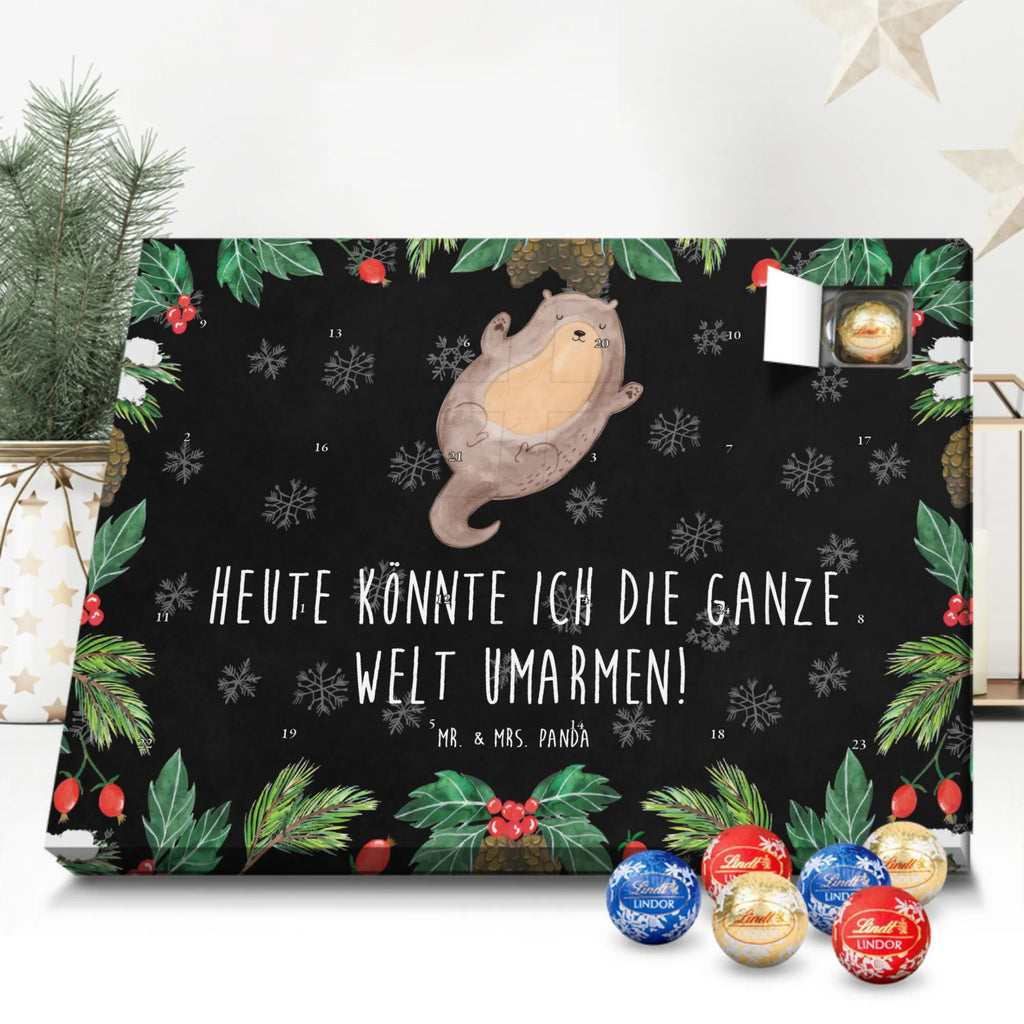 Chocolate advent calendar otter Embrace mammal, predator, gifts for people in love, gift ideas for animal lovers, animal, aquatic animal, marten, otter gifts, water mammal, water, water animal, sea otter, animal lover, European otter, baby otter, Otter Sea Otter Lake Otter