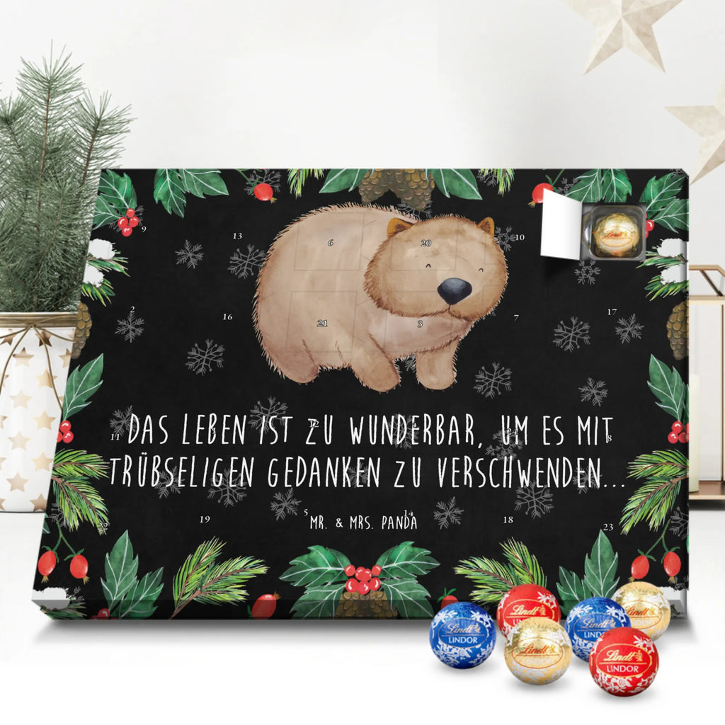 Chocolate advent calendar Wombat gift ideas, gifts, small animals, good mood, cute, funny sayings, cute animal motives, hand drawn, special gifts, card, animal lover, saying, life is beautiful, Australia