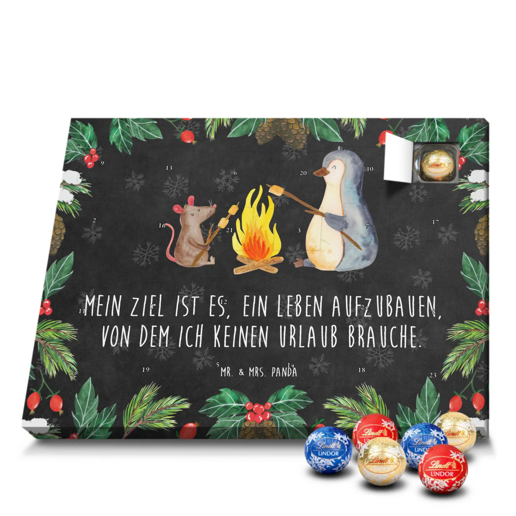 Chocolate advent calendar Penguin campfire North Pole, Penguins, mouse, penguins, everyday office life, new start, life motto, fire, work, campfire, life motivation