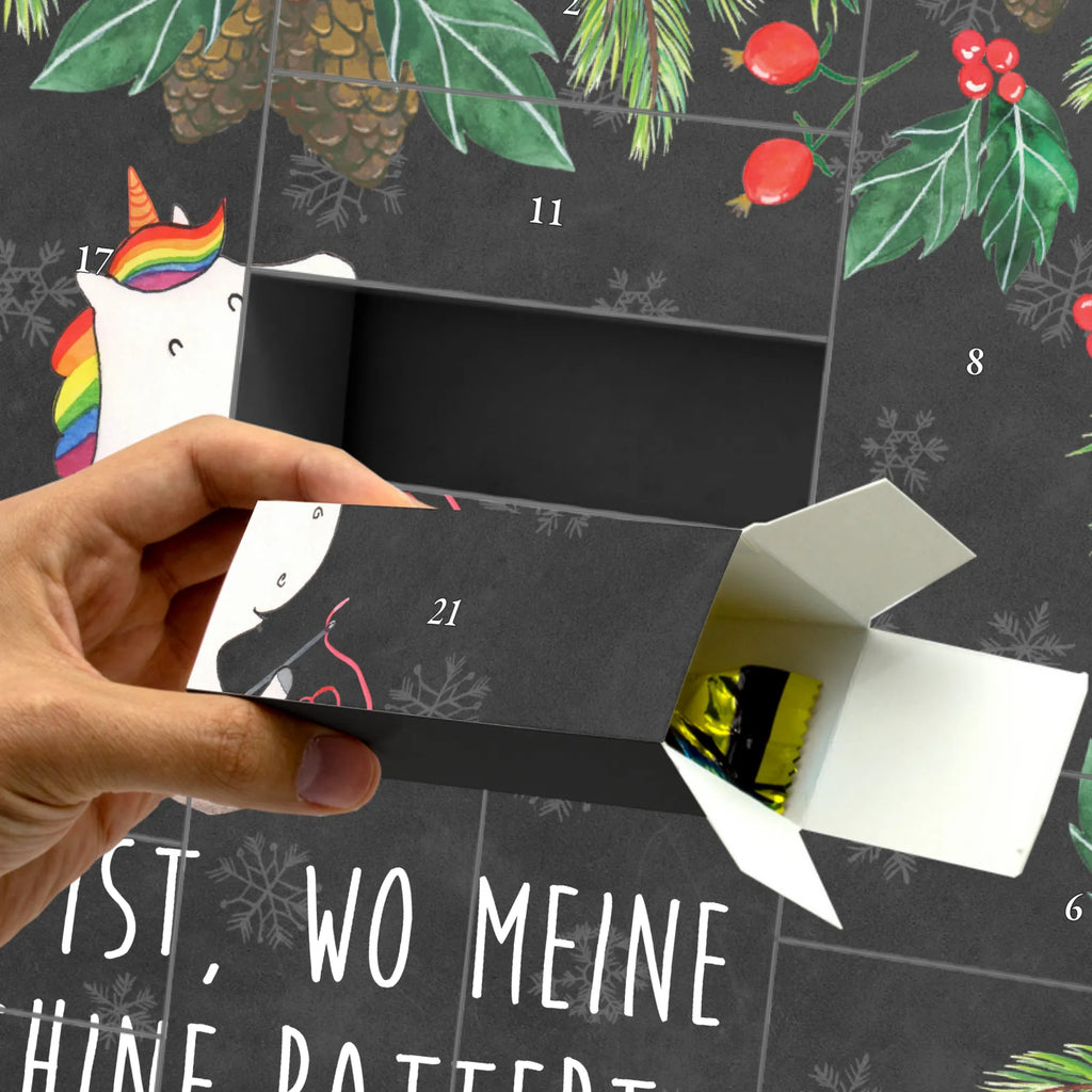 Fillable advent calendar unicorn seamstress knitting, crochet, tinkering, sewing room, sew, seamstress gift, girlfriend, seamstress present