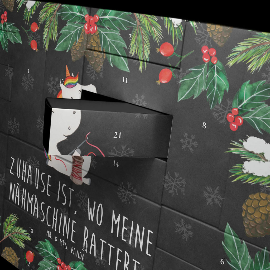 Fillable advent calendar unicorn seamstress knitting, crochet, tinkering, sewing room, sew, seamstress gift, girlfriend, seamstress present