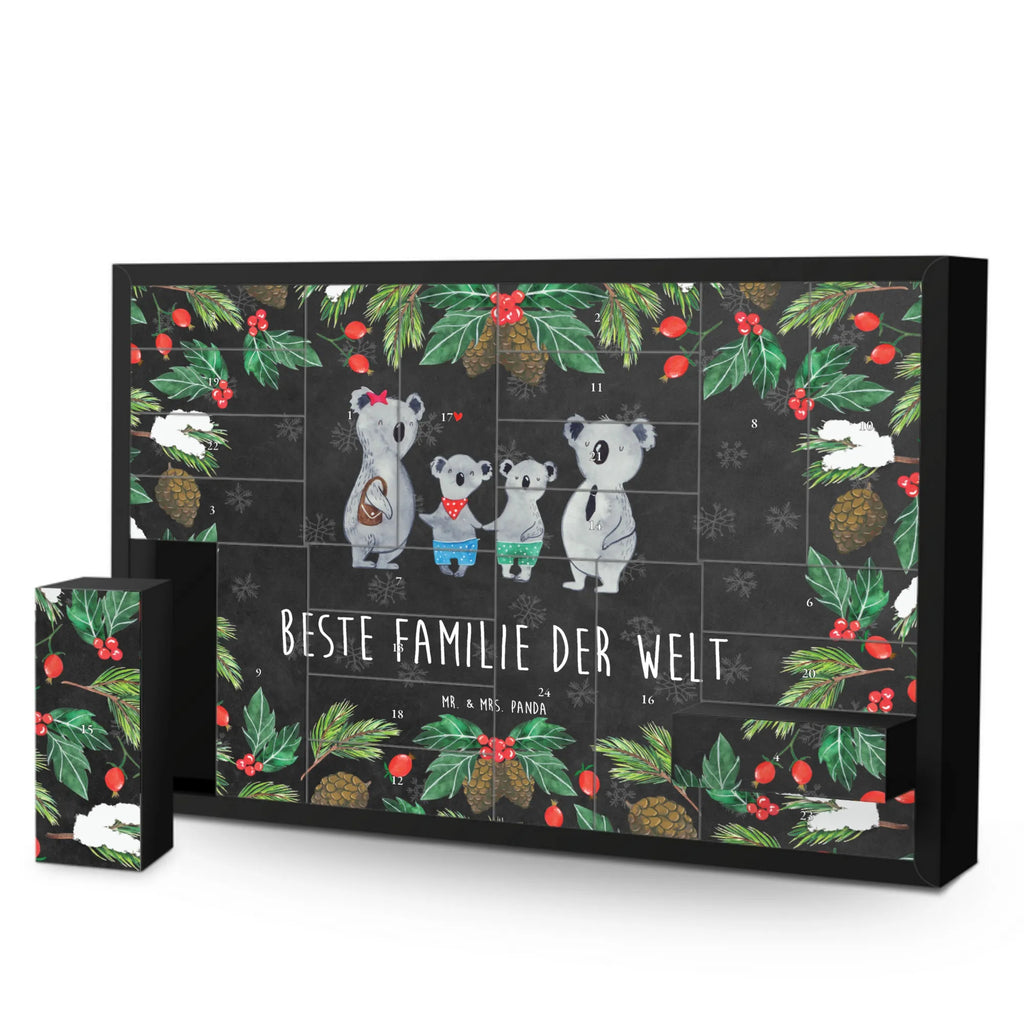 Fillable advent calendar Koala family with two kids Father's Day, Mother's Day, best family, koala bear, family time, favourite family, family life, koala family