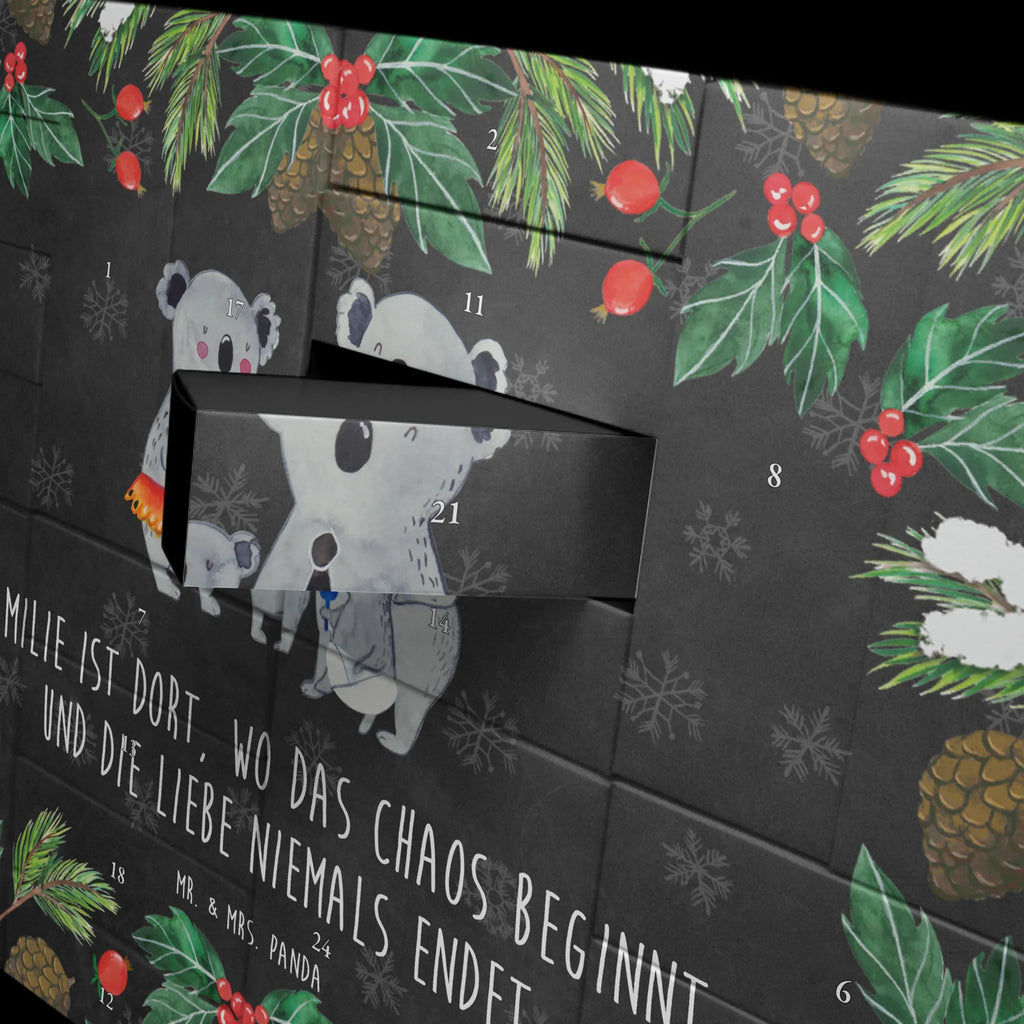 Fillable advent calendar Koala Family Father's Day, Mother's Day, children, family life, siblings