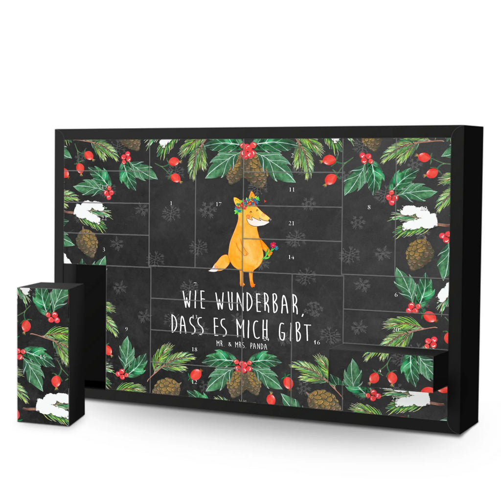 Fillable advent calendar Fox Flower animal lover, clever as a fox, foxes, forest wildlife, flower, flowers, flower girl, girlfriends, fox girl, joy, self-love, proof of love, me, girlfriend