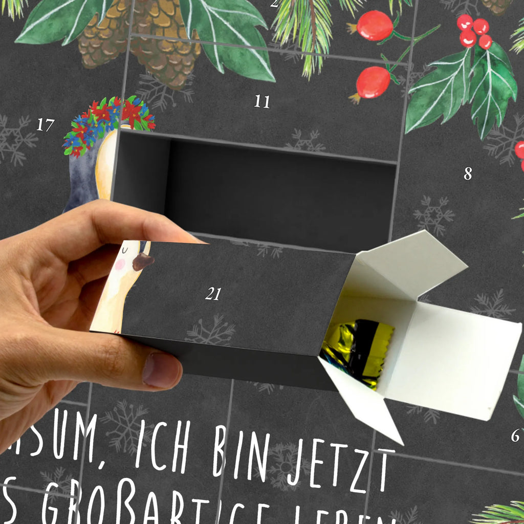 Fillable advent calendar Penguin Flower Penguins, North Pole, goals in life, wreath of flowers, love of life, gift idea, penguins, wishes, universe, lovesickness, goals