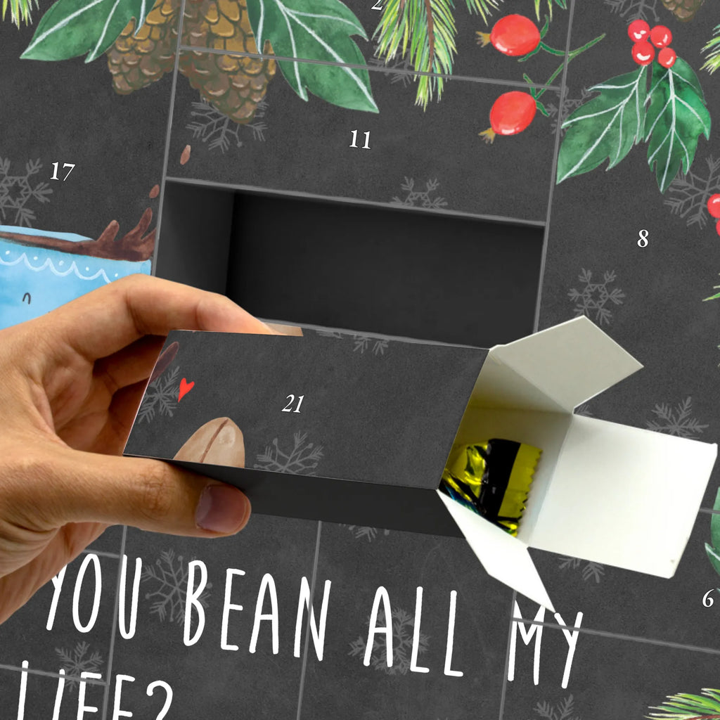 Fillable advent calendar Coffee Bean card, gift ideas, gifts, animal lover, special gifts, cute animal motives, hand drawn, small animals, good mood, cute, funny sayings, satisfaction, coffee bean, pleasure