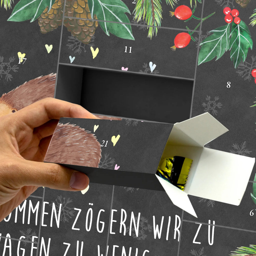 Fillable advent calendar Hedgehog hearts card, gift ideas, gifts, animal lover, special gifts, cute animal motives, hand drawn, small animals, good mood, cute, funny sayings, heart, trust, kiss, hearts