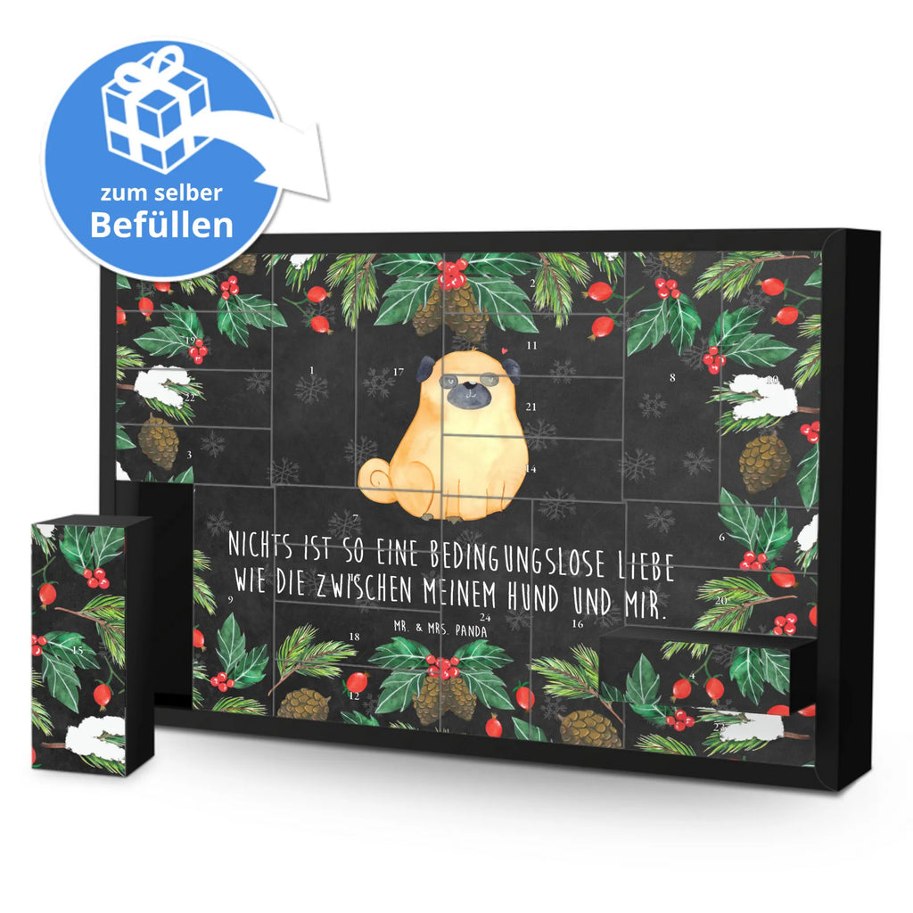 Fillable advent calendar Pug dog breed, hound, bag with dog print, mutt, what do you give a dog lover, dog mama, Christmas gifts for dogs, dog decorative items, funny gifts for dog owners, dog sayings, love dogs, woof, love for dogs, gifts for dogs, dog love, Pug