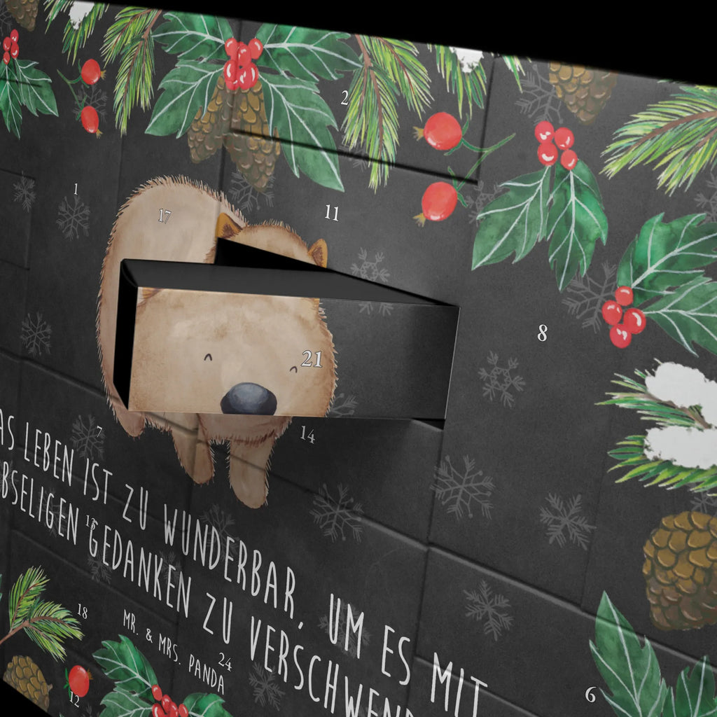 Fillable advent calendar Wombat card, gift ideas, gifts, animal lover, special gifts, cute animal motives, hand drawn, small animals, good mood, cute, funny sayings, Australia, life is beautiful, saying