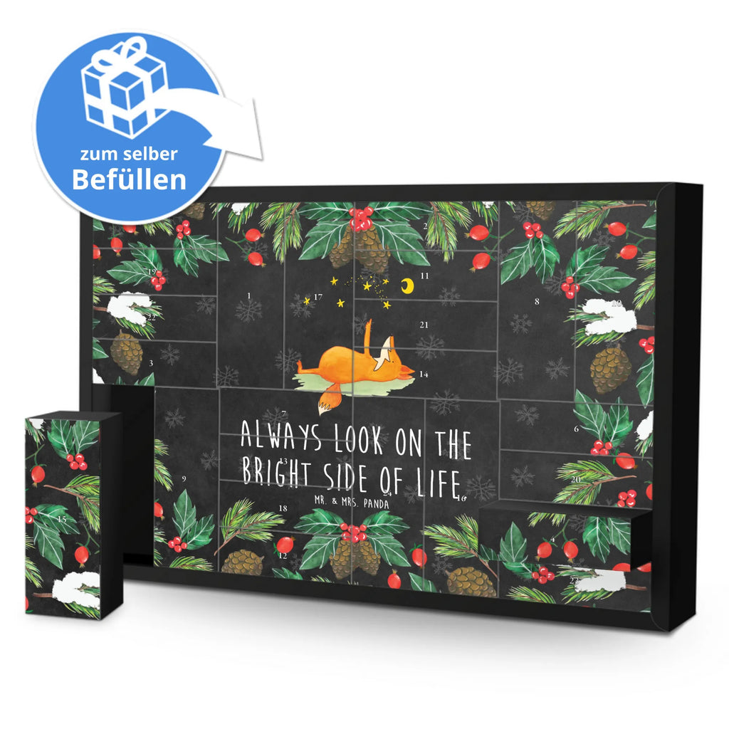 Fillable advent calendar Fox Stars animal lover, clever as a fox, foxes, forest wildlife, Saying positive, words of consolation, Saying beautiful, Romance