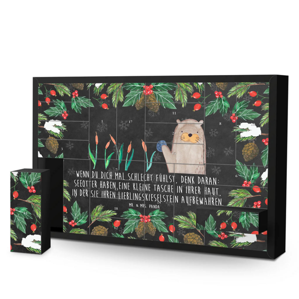 Fillable advent calendar otter Stone animal lover, mammal, marten, otter gifts, sea otter, animal, European otter, water, baby otter, gift ideas for animal lovers, water animal, gifts for people in love, aquatic animal, water mammal, predator, Otter Sea Otter Lake Otter