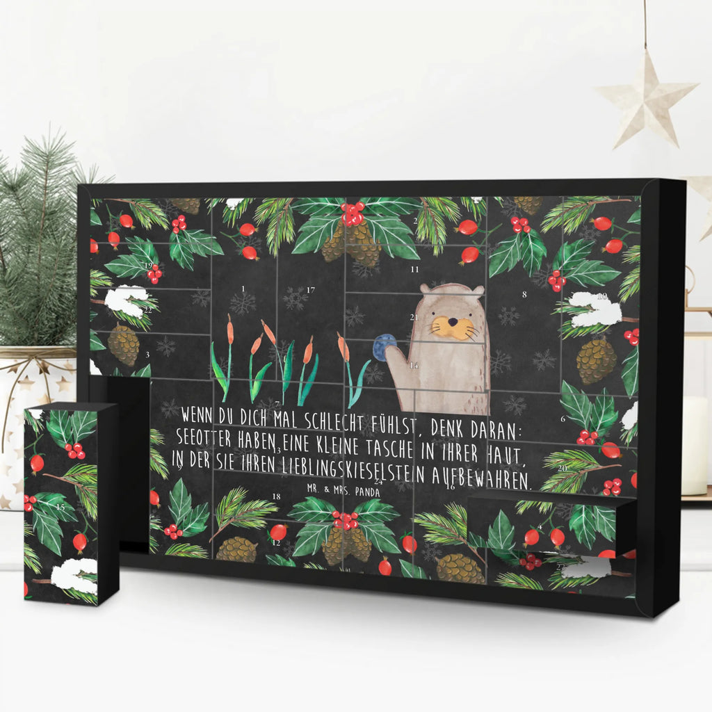 Fillable advent calendar otter Stone animal lover, mammal, marten, otter gifts, sea otter, animal, European otter, water, baby otter, gift ideas for animal lovers, water animal, gifts for people in love, aquatic animal, water mammal, predator, Otter Sea Otter Lake Otter