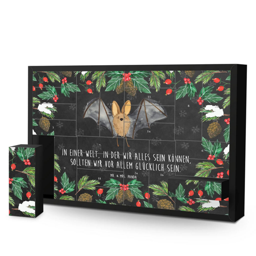 Fillable advent calendar bat wing card, gift ideas, gifts, animal lover, special gifts, cute animal motives, hand drawn, small animals, good mood, cute, funny sayings