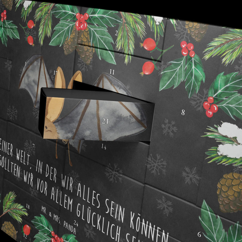 Fillable advent calendar bat wing card, gift ideas, gifts, animal lover, special gifts, cute animal motives, hand drawn, small animals, good mood, cute, funny sayings