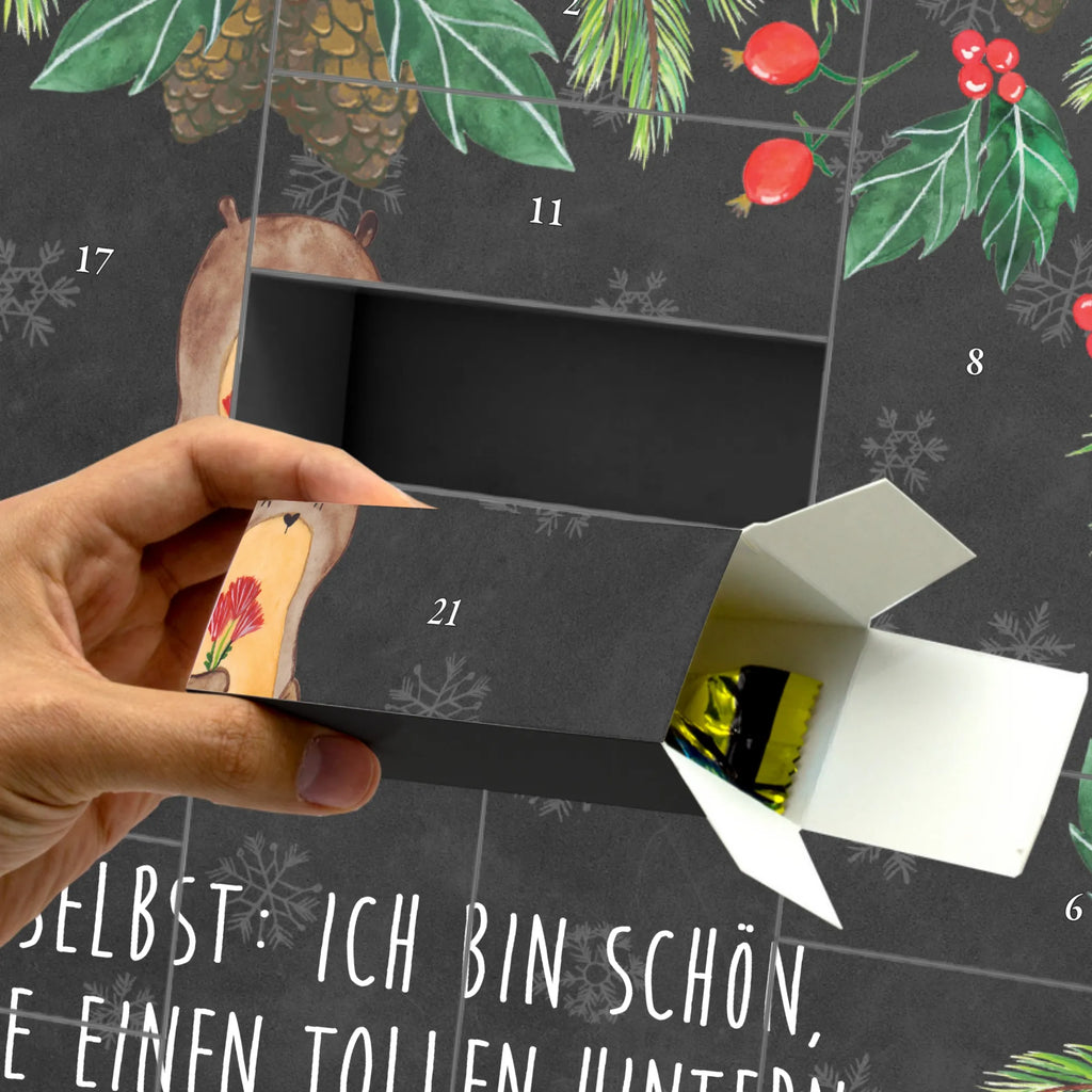 Fillable advent calendar otter Bunch of flowers animal lover, mammal, marten, otter gifts, sea otter, animal, European otter, water, baby otter, gift ideas for animal lovers, water animal, gifts for people in love, aquatic animal, water mammal, predator, Otter Sea Otter Lake Otter