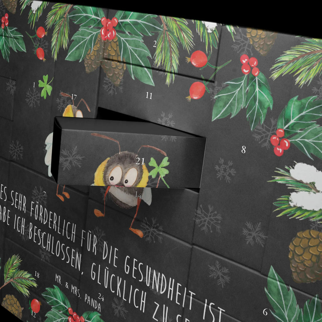 Fillable advent calendar bumblebees shamrock card, gift ideas, gifts, animal lover, special gifts, cute animal motives, hand drawn, small animals, good mood, cute, funny sayings, become happy, saying beautiful, saying happy, saying positive, bumblebee, bee decoration, be happy