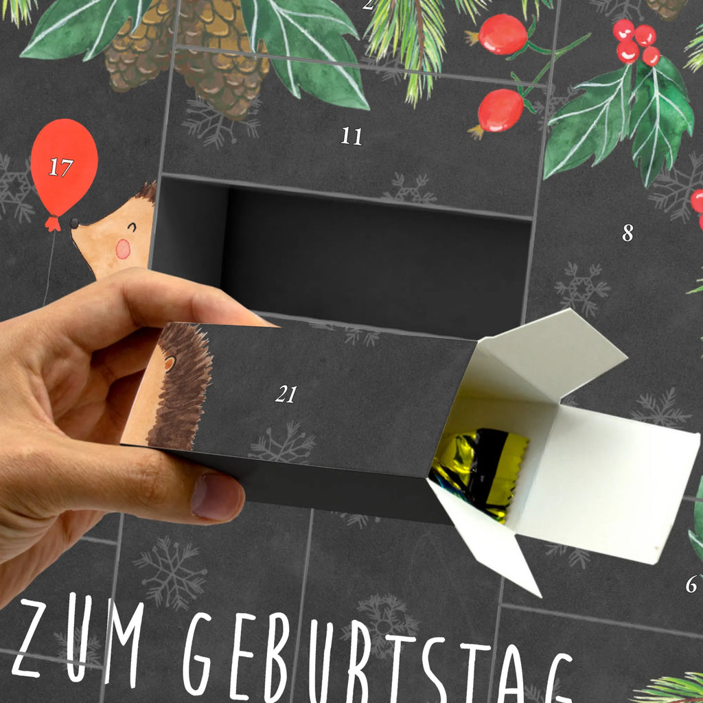 Fillable advent calendar Hedgehog balloon card, gift ideas, gifts, animal lover, special gifts, cute animal motives, hand drawn, small animals, good mood, cute, funny sayings, Birthday, Birthday Child, Balloon