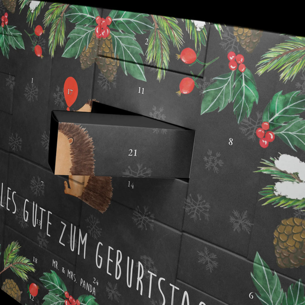 Fillable advent calendar Hedgehog balloon card, gift ideas, gifts, animal lover, special gifts, cute animal motives, hand drawn, small animals, good mood, cute, funny sayings, Birthday, Birthday Child, Balloon