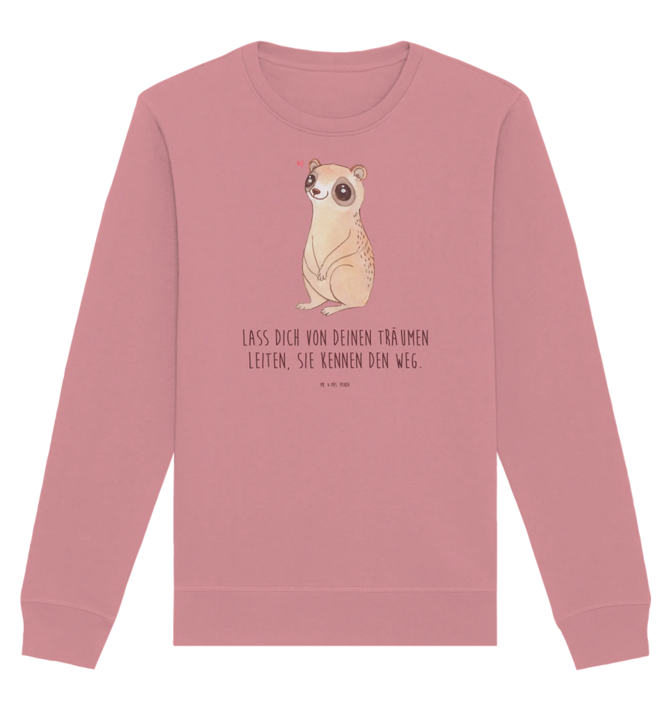 Organic Pullover Slow loris Happy Pullover, Pullover Männer, Pullover Frauen, Sweatshirt, Sweatshirt Männer, Sweatshirt Frauen, Unisex, Tiermotive, Gute Laune, lustige Sprüche, Tiere, Plumplori, Niedlich, Glück