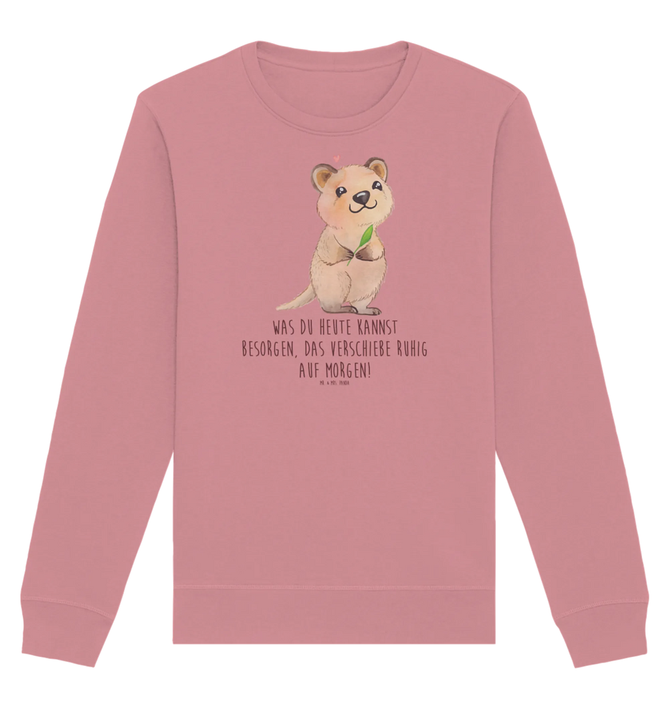 Organiczny Sweter Quokka Szczęśliwy Pullover, Pullover Männer, Pullover Frauen, Sweatshirt, Sweatshirt Männer, Sweatshirt Frauen, Unisex, Tiermotive, Gute Laune, lustige Sprüche, Tiere, Quokka, Verschieben, Aufschieberitis, Lustiger Spruch, Niedliches Tier, Dinge erledigen