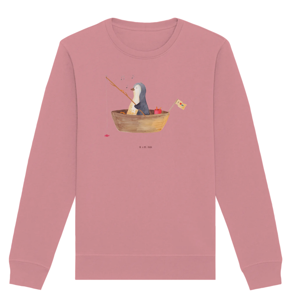 Organiczny Sweter pingwin łódka wędkarska Pullover, Pullover Männer, Pullover Frauen, Sweatshirt, Sweatshirt Männer, Sweatshirt Frauen, Unisex, Pinguin, Pinguine, Angeln, Boot, Angelboot, Lebenslust, Leben, genießen, Motivation, Neustart, Neuanfang, Trennung, Scheidung, Geschenkidee Liebeskummer