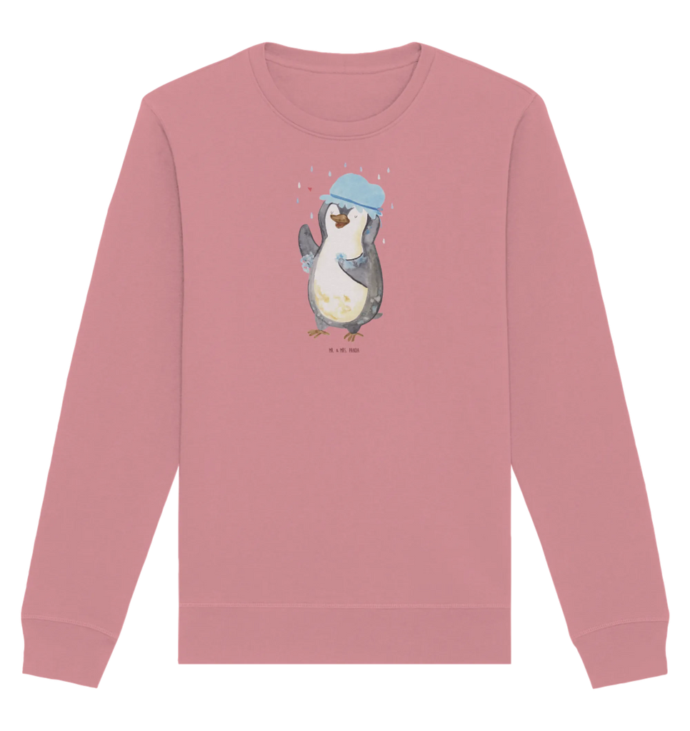 Organic Pullover Penguin have a shower Pullover, Pullover Männer, Pullover Frauen, Sweatshirt, Sweatshirt Männer, Sweatshirt Frauen, Unisex, Pinguin, Pinguine, Dusche, duschen, Lebensmotto, Motivation, Neustart, Neuanfang, glücklich sein