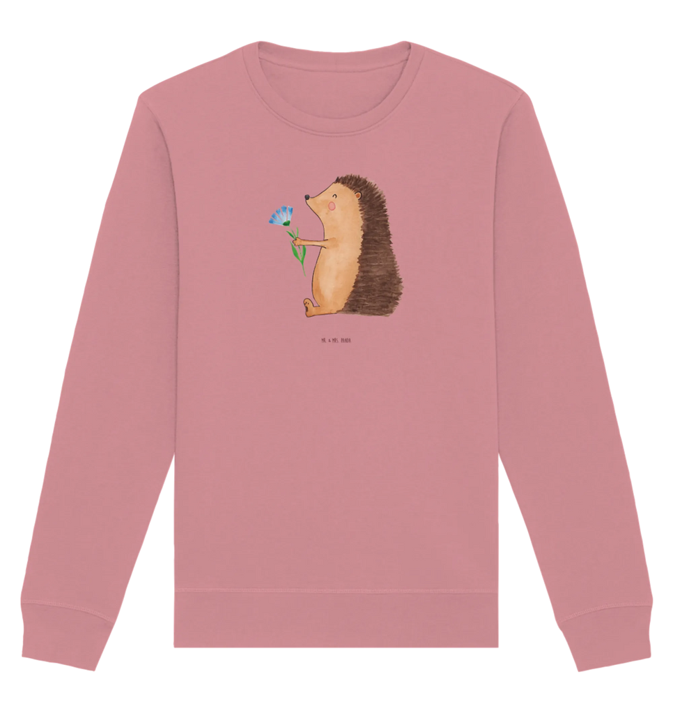 Organiczny Sweter jeż Kwiaty Pullover, Pullover Männer, Pullover Frauen, Sweatshirt, Sweatshirt Männer, Sweatshirt Frauen, Unisex, Tiermotive, Gute Laune, lustige Sprüche, Tiere, Igel, Gute Besserung, Genesungswünsche, Krankheit, Krankenhaus, krank, Besuch