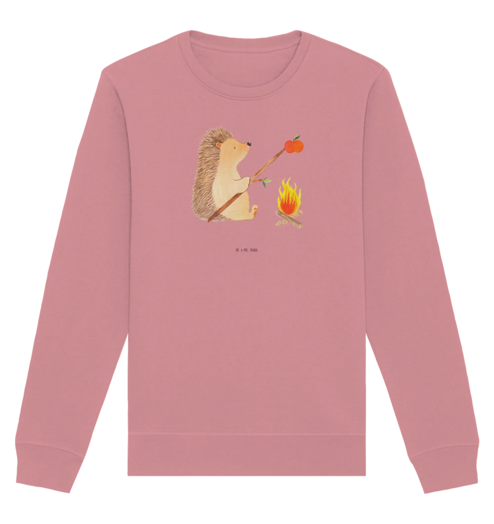 Organic Pullover Hedgehog grilling small animals, cute, funny, cute animal motives, hand drawn, small world, funny sayings, good mood, happy, gifts, gift ideas, special gifts, animal lover, card, meaning of life, goals, motivation, barbecue, saying, hedgehog, unemployed