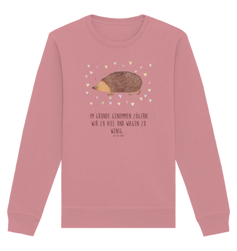 Organiczny Sweter jeż serca Pullover, Pullover Männer, Pullover Frauen, Sweatshirt, Sweatshirt Männer, Sweatshirt Frauen, Unisex, Tiermotive, Gute Laune, lustige Sprüche, Tiere, Liebe, Herz, Herzen, Igel, Vertrauen, Kuss, Leben