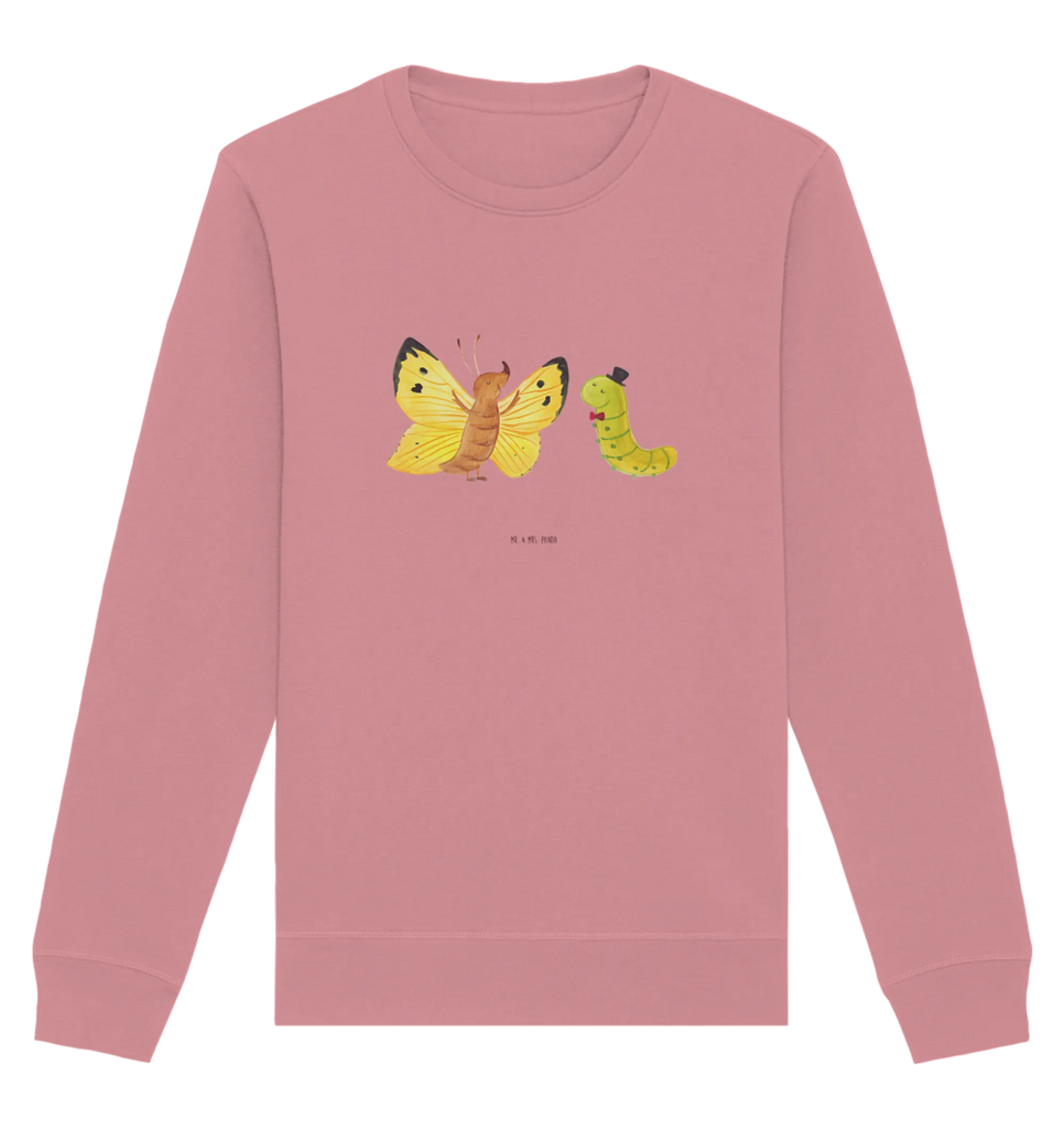 Organic Pullover Caterpillar butterfly small animals, cute, funny, cute animal motives, hand drawn, small world, funny sayings, good mood, happy, gifts, gift ideas, special gifts, animal lover, card, hat, growing up, butterfly, beauty, lemon butterfly, cocoon, development, Caterpillar