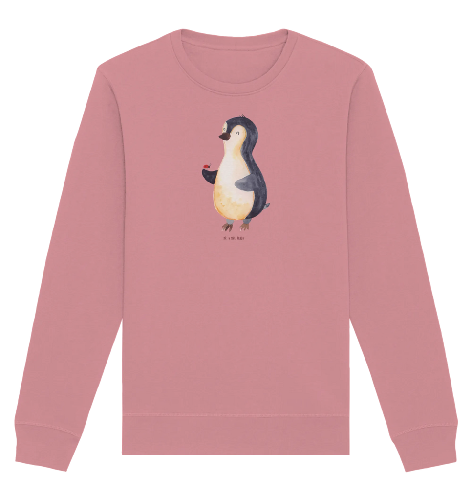 Organic Pullover Penguin ladybug Pullover, Pullover Männer, Pullover Frauen, Sweatshirt, Sweatshirt Männer, Sweatshirt Frauen, Unisex, Pinguin, Pinguine, Marienkäfer, Liebe, Wunder, Glück, Freude, Lebensfreude