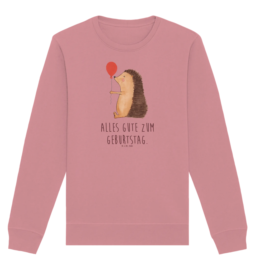 Organic Pullover Hedgehog balloon Pullover, Pullover Männer, Pullover Frauen, Sweatshirt, Sweatshirt Männer, Sweatshirt Frauen, Unisex, Tiermotive, Gute Laune, lustige Sprüche, Tiere, Igel, Geburtstag, Herzlichen Glückwunsch, Glückwunsch, Geburtstagskind, Ballon, Happy Birthday