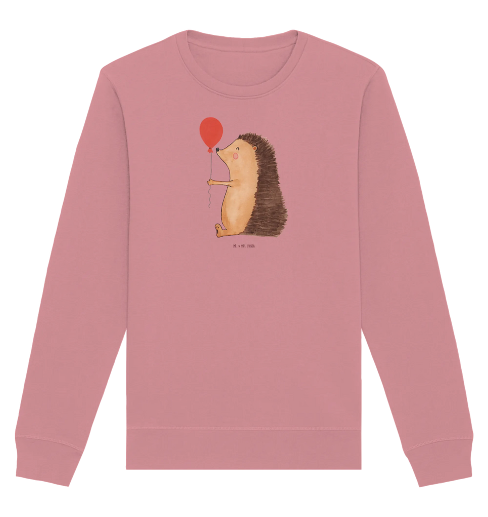 Organic Pullover Hedgehog balloon Pullover, Pullover Männer, Pullover Frauen, Sweatshirt, Sweatshirt Männer, Sweatshirt Frauen, Unisex, Tiermotive, Gute Laune, lustige Sprüche, Tiere, Igel, Geburtstag, Herzlichen Glückwunsch, Glückwunsch, Geburtstagskind, Ballon, Happy Birthday