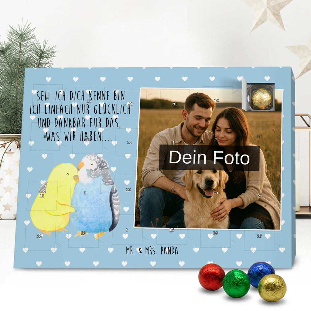 Personalisierter Schoko Foto Adventskalender Wellensittich Liebe Personalisierter Schoko Foto Adventskalender, Partner, Ehemann, Freundin, Ehefrau, Liebesgeschenk, Freund, Hocheitstag, Jahrestag, Heiratsantrag, Verlobung, Liebe, Heiraten, Kuscheln, Vögel, Nähe, Vertrauen, Wellensittich