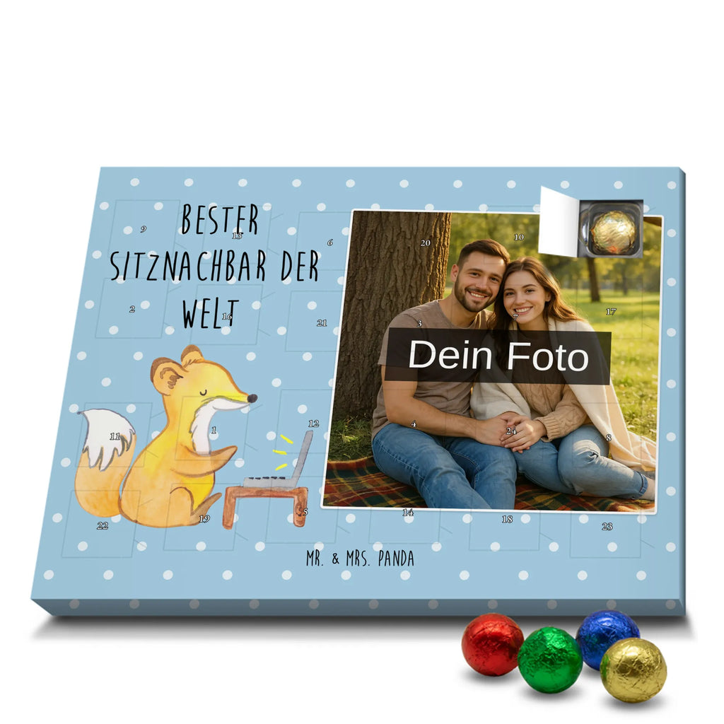 Personalisierter Schoko Foto Adventskalender Fuchs Bester Sitznachbar der Welt Personalisierter Schoko Foto Adventskalender, Geschenkidee, Geschenk, Schenken, Mitbringsel, Geburtstag, Geburtstagsgeschenk, für, Danke, Dankeschön, Bedanken, Freude machen, Geschenktipp, Nachbar, Schule, Stuhlnachbar, Mitstudent, Tischnachbar, Uni, Universität, Sitznachbar, Mitschüler, Kommilitone, Hochschule, Seminar