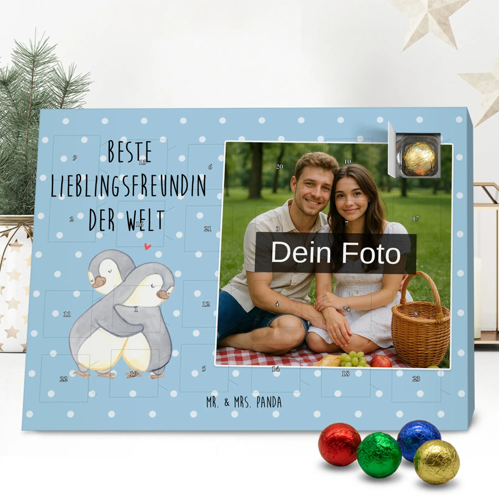 Personalisierter Schoko Foto Adventskalender Pinguin Beste Lieblingsfreundin der Welt Personalisierter Schoko Foto Adventskalender, Geschenkidee, Geschenk, Schenken, Mitbringsel, Geburtstag, Geburtstagsgeschenk, für, Danke, Dankeschön, Bedanken, Freude machen, Geschenktipp, Lieblings Mensch, Liebe, Love, Partner, Lieblingsfreundin, Freundin, Bae, Partnerin, Herz, Lieblingsmensch, Liebling, Beste Freundin