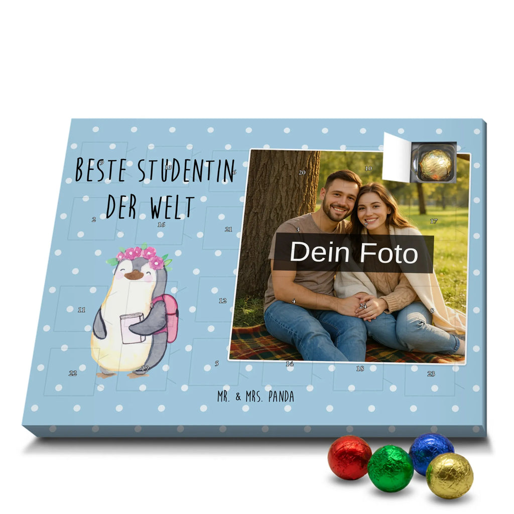 Personalisierter Schoko Foto Adventskalender Pinguin Beste Studentin der Welt Personalisierter Schoko Foto Adventskalender, Geschenkidee, Geschenk, Schenken, Mitbringsel, Geburtstag, Geburtstagsgeschenk, für, Danke, Dankeschön, Bedanken, Freude machen, Geschenktipp, Studienabschluss, Uni, Studium, Tochter, Lustig, Hochschule, Abschluss, Musterschülerin, Spaß, Alumni, Studenten, Universität, Witzig, Studentin