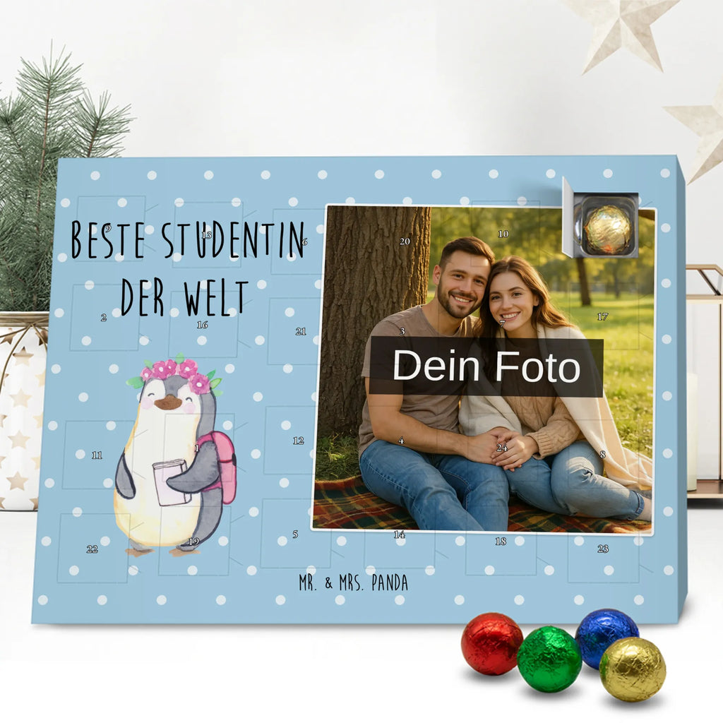 Personalisierter Schoko Foto Adventskalender Pinguin Beste Studentin der Welt Personalisierter Schoko Foto Adventskalender, Geschenkidee, Geschenk, Schenken, Mitbringsel, Geburtstag, Geburtstagsgeschenk, für, Danke, Dankeschön, Bedanken, Freude machen, Geschenktipp, Studienabschluss, Uni, Studium, Tochter, Lustig, Hochschule, Abschluss, Musterschülerin, Spaß, Alumni, Studenten, Universität, Witzig, Studentin