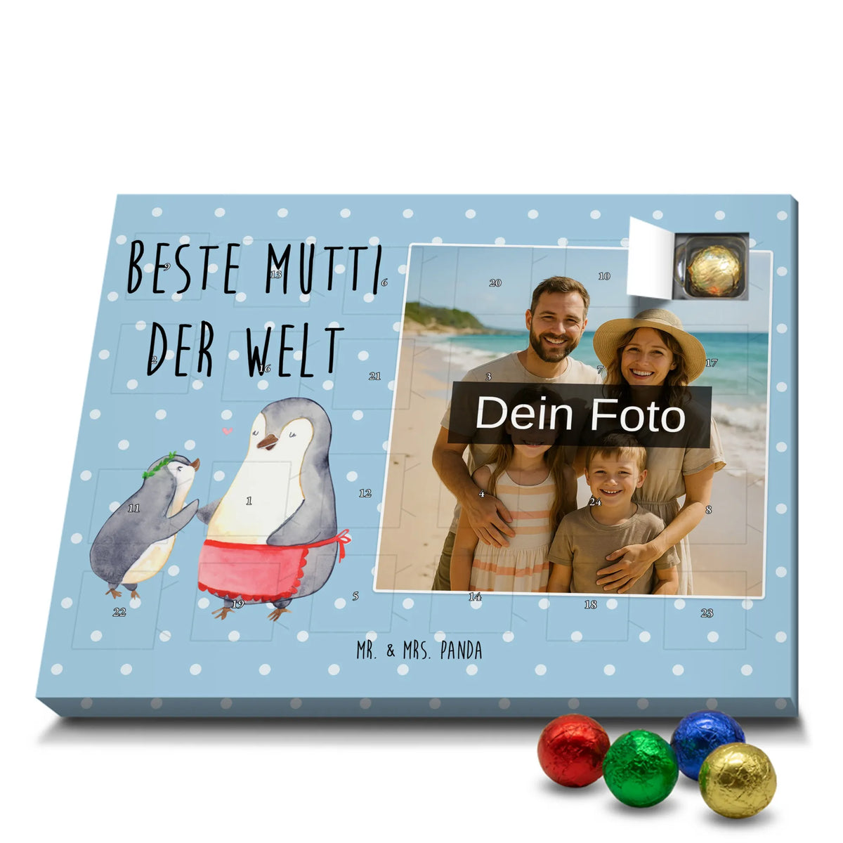 Personalisierter Schoko Foto Adventskalender Pinguin Beste Mutti der Welt Fotokalender Advent, Foto Schokoladen Adventskalender, Schoko Foto Adventskalender, Foto Adventskalender, Personalisierter Schoko Foto Adventskalender, Geschenkidee, für, Schenken, Geschenktipp, Bedanken, Freude machen, Geschenk, Geburtstag, Mitbringsel, Danke, Geburtstagsgeschenk, Dankeschön, Mama, Mutti, Ma, Mutter, Sohn, Mami, Supermama, Beste Mama, Beste, Tochter, Muttertag