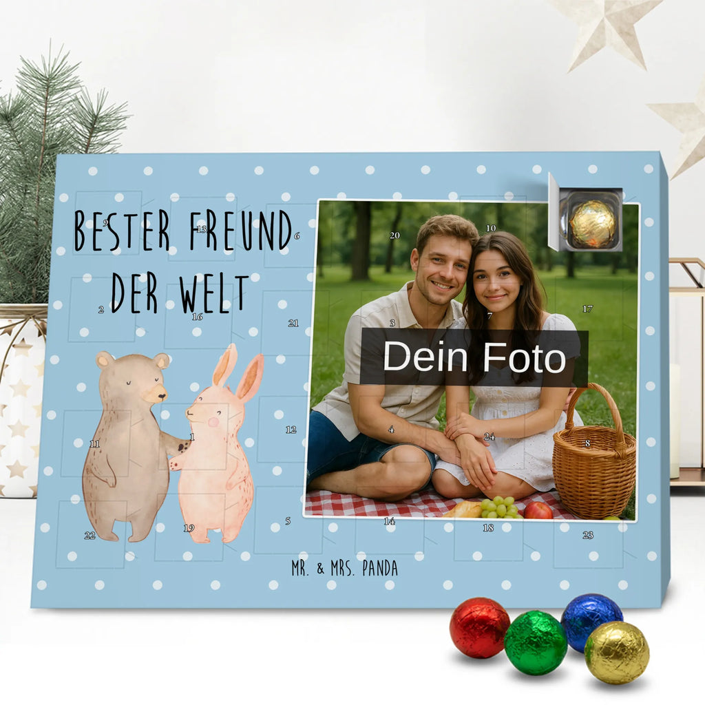 Personalisierter Schoko Foto Adventskalender Hase Bester Freund der Welt Personalisierter Schoko Foto Adventskalender, Geschenkidee, Geschenk, Schenken, Mitbringsel, Geburtstag, Geburtstagsgeschenk, für, Danke, Dankeschön, Bedanken, Freude machen, Geschenktipp, Kumpel, Lieblingsmensch, Bro, Mann, Herz, Freund, Lebensgefährte, Partner, Love, Liebe, Ehemann