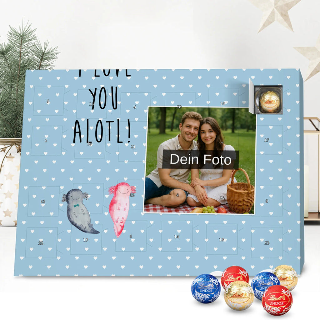 Personalisierter Schoko Foto Adventskalender Axolotl Liebe Personalisierter Schoko Foto Adventskalender, Molch, Axolotl, Lurch, Verlobter, Jahrestag, Ehemann, Große Liebe, Liebe, Lurche, Axolot, Schwanzlurch, Liebesbeweis, Freund, Valentinstag