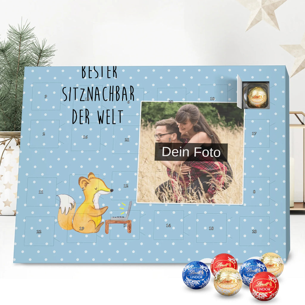 Personalisierter Schoko Foto Adventskalender Fuchs Bester Sitznachbar der Welt Personalisierter Schoko Foto Adventskalender, Geschenkidee, Geschenk, Schenken, Mitbringsel, Geburtstag, Geburtstagsgeschenk, für, Danke, Dankeschön, Bedanken, Freude machen, Geschenktipp, Nachbar, Schule, Stuhlnachbar, Mitstudent, Tischnachbar, Uni, Universität, Sitznachbar, Mitschüler, Kommilitone, Hochschule, Seminar